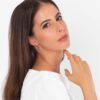 ⁦עגילים צמודים מדגם סרינה⁩ – תמונה ⁦3⁩