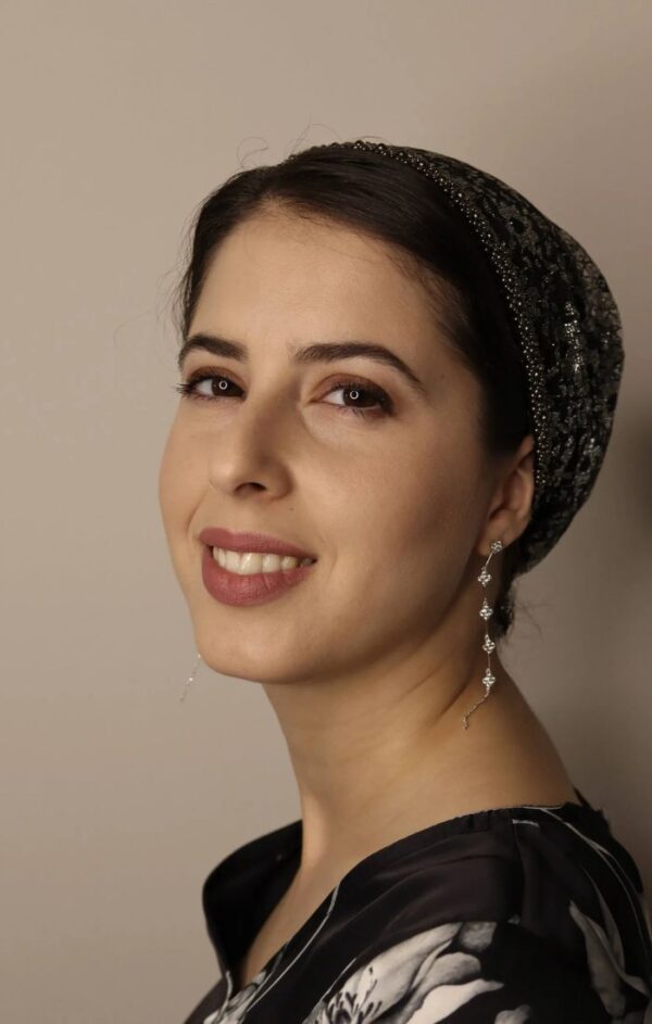 ⁦עגילים ארוכות סיגלית⁩ – תמונה ⁦4⁩